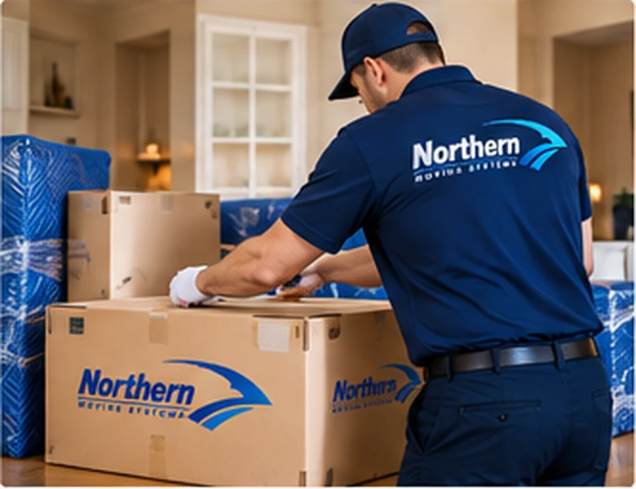 Northern mover packing boxes